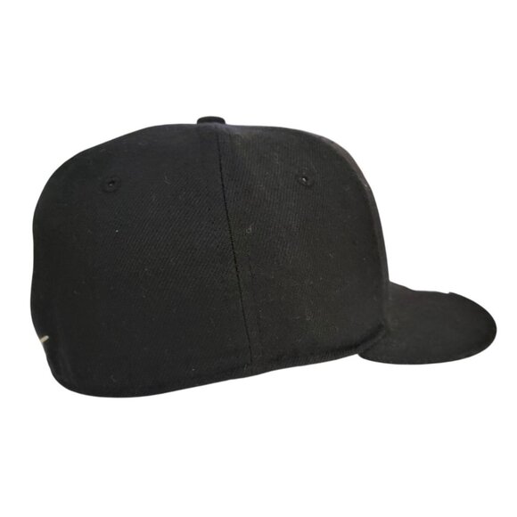 Vintage Nike Team Wake Forest Demon Deacons Fitted Hat 6 5/8 Black Gold WF Logo - Picture 6 of 15